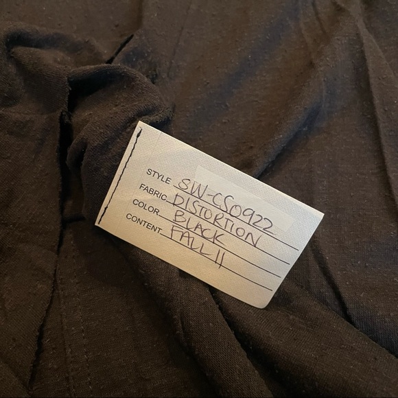 HELMUT LANG BLACK ASYMMETRIC TANK TOP - Picture 4 of 7